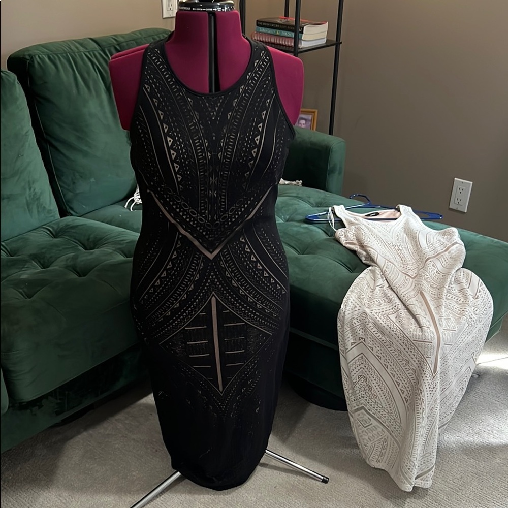 Two Mossimo Dresses Black  & White Sleeveless Dress